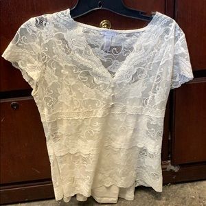 Cream lace  blouse